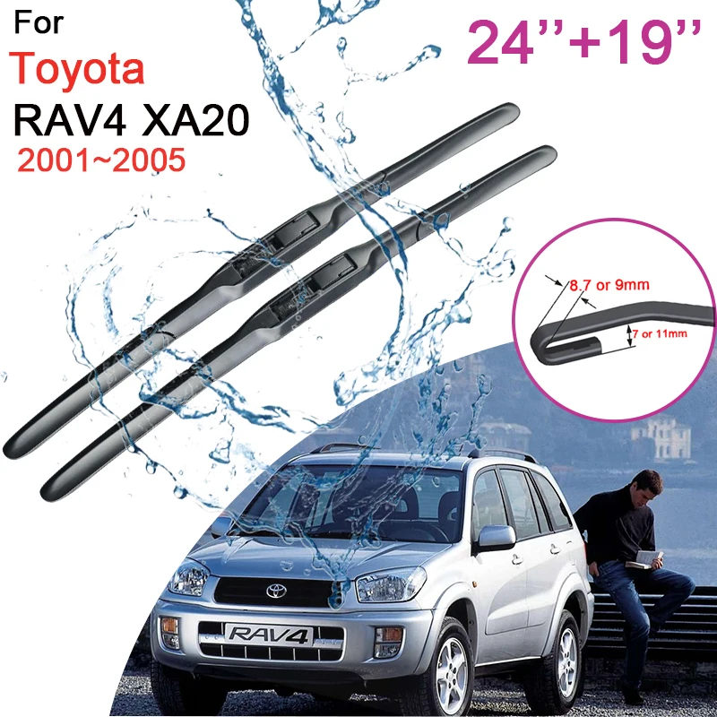 Car Wiper Blades for Toyota RAV4 XA20 2001~2005 2003 Front Windshield Frameless Silent Rubber Snow Scraping Accessories Stickers
Car Wiper Blades for Toyota RAV4 XA20 2001~2005 2003 Front Windshield Frameless Silent Rubber Snow Scraping Accessories Stickers