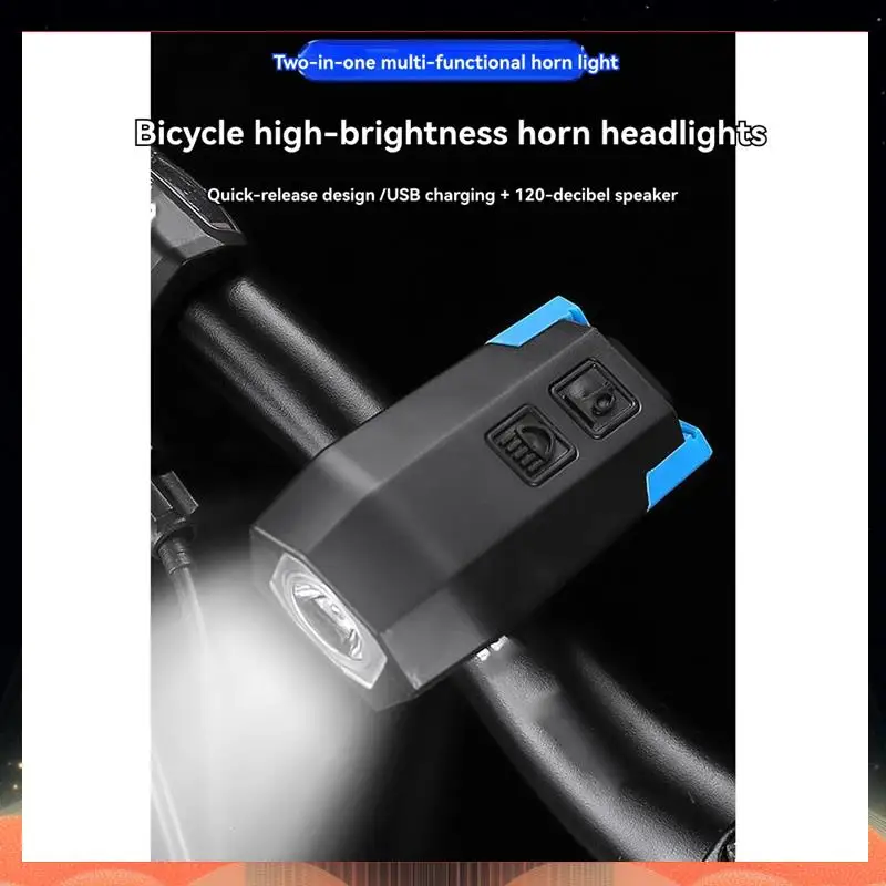 Bicycle Lights USB Charging Horn Lights Night Riding Lighting Mountain Bike Headlights Cycling Equipment-TCE
Bicycle Lights USB Charging Horn Lights Night Riding Lighting Mountain Bike Headlights Cycling Equipment-TCE