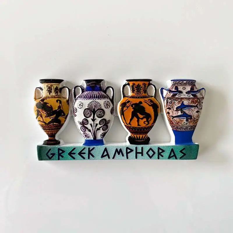 Greek double-eared clay pot3dPainted Refrigerator Magnets Home Decorations World Travel Souvenirs Souvenirs
Greek double-eared clay pot3dPainted Refrigerator Magnets Home Decorations World Travel Souvenirs Souvenirs