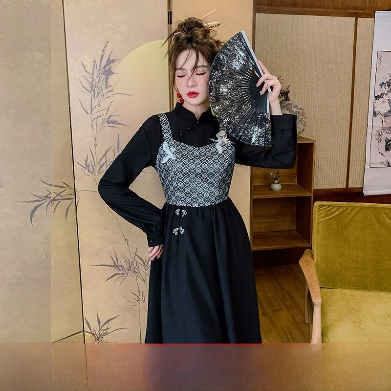New 2026 Young Style Reformed Dress Elegantly Designed Chinese National Fashion Women's Dress Long Slit High Cuff
New 2026 Young Style Reformed Dress Elegantly Designed Chinese National Fashion Women's Dress Long Slit High Cuff