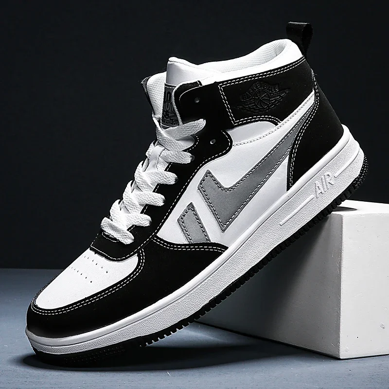 Men's Shoes 2025 Spring Leisure Sports Shoes Fashion All-match Basketball Shoes High Top Board Shoes
Men's Shoes 2025 Spring Leisure Sports Shoes Fashion All-match Basketball Shoes High Top Board Shoes