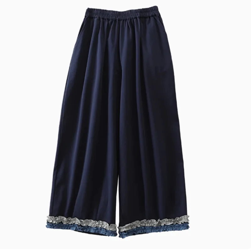 Pant Women Wide Leg Long Pants Vintage Bloomers Ruffles High Waist Straight Trousers Y2k Streetwear Elegant Casual Loose 2026
Pant Women Wide Leg Long Pants Vintage Bloomers Ruffles High Waist Straight Trousers Y2k Streetwear Elegant Casual Loose 2026
