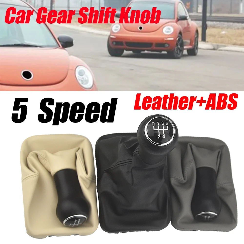 New 5 Speed Gear Stick Shift Knob Leather boot For VW Beetle Cabrio 2003-2010 Auto Parts For VW Beetle 1998-2010
New 5 Speed Gear Stick Shift Knob Leather boot For VW Beetle Cabrio 2003-2010 Auto Parts For VW Beetle 1998-2010
