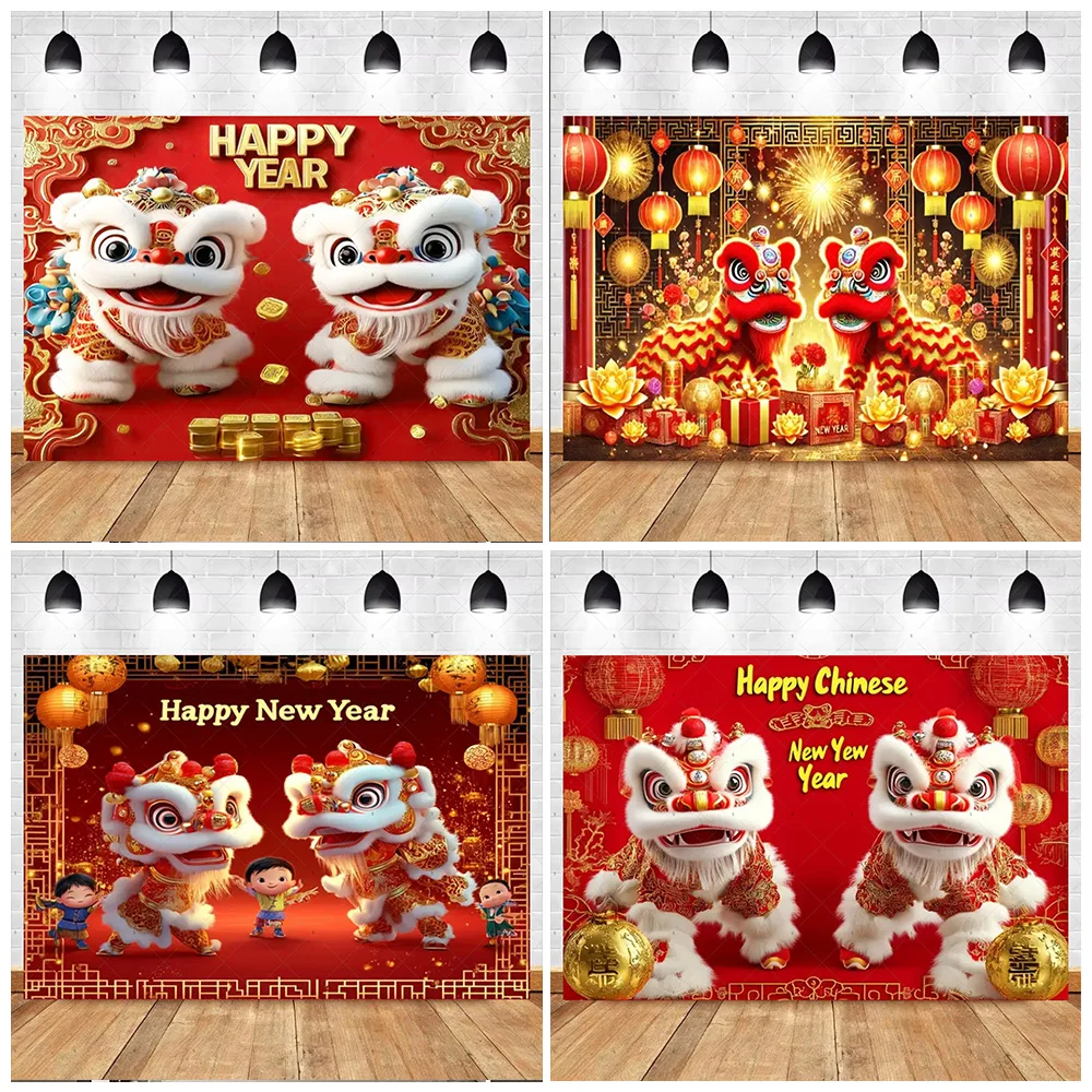 2026 Chineses Happy New Year Background Red Lantern Lion Dance Backdrop Supplies Spring Festival Party Decor Photo Shoot Props
2026 Chineses Happy New Year Background Red Lantern Lion Dance Backdrop Supplies Spring Festival Party Decor Photo Shoot Props