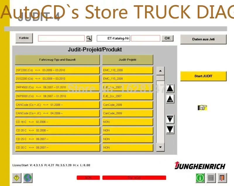 AutoCD JETI-Jungheinrich Judit-4 Диагностическое программное обеспечение (v4.37.009) Обновление до 2024 г.
AutoCD JETI-Jungheinrich Judit-4 Диагностическое программное обеспечение (v4.37.009) Обновление до 2024 г.