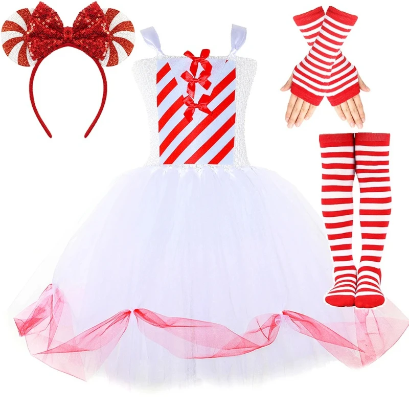 Girls Xmas Holiday Fancy snow-white Tutu Dress Christmas Candy Cane Costumes New Years Carnival Clothes Children Festival Outfit
Girls Xmas Holiday Fancy snow-white Tutu Dress Christmas Candy Cane Costumes New Years Carnival Clothes Children Festival Outfit
