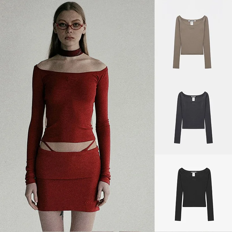 2025 Badblood Korean Spice Girls Long Sleeve One Shoulder T-Shirt Women's Niche Casual Bottom Tops
2025 Badblood Korean Spice Girls Long Sleeve One Shoulder T-Shirt Women's Niche Casual Bottom Tops