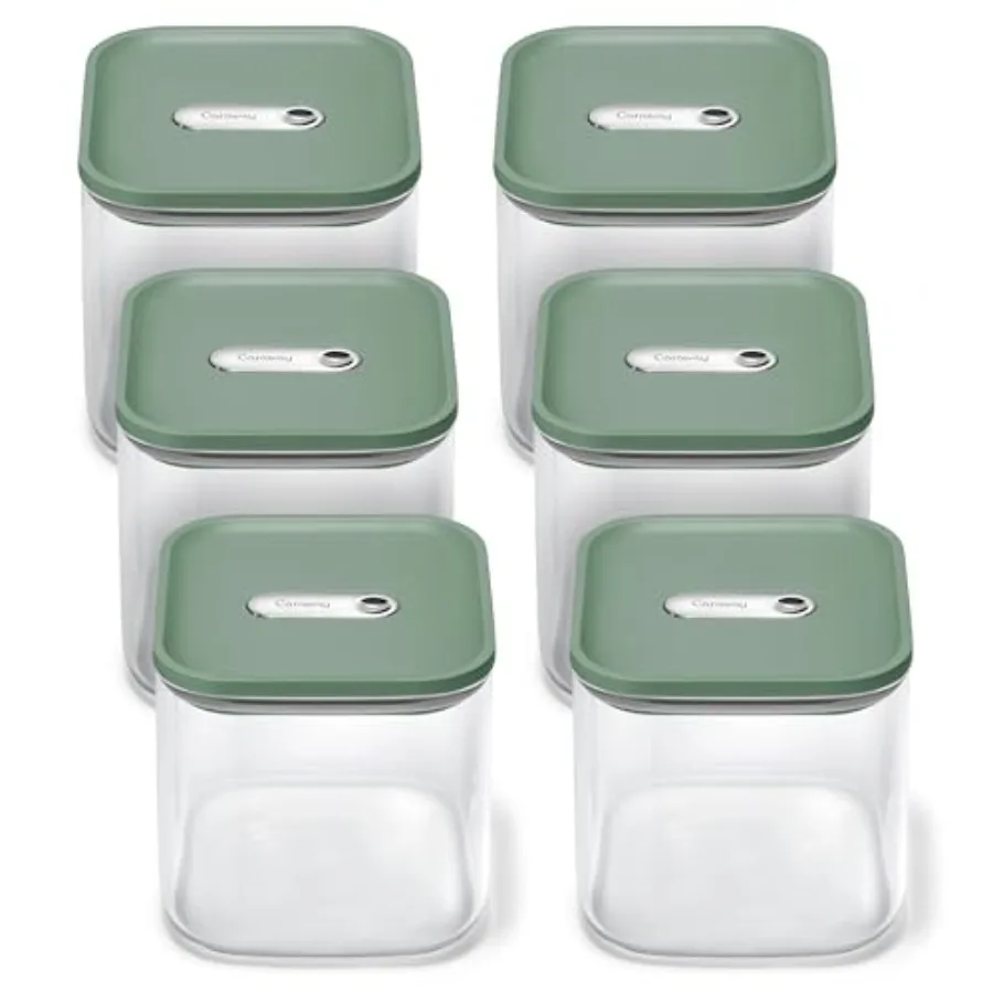 2.5qt Glass Airtight Food Storage Containers with Lids - Non-Toxic BPA-Free Sage Glass for Pantry Dry Goods - Stackable Space-S
2.5qt Glass Airtight Food Storage Containers with Lids - Non-Toxic BPA-Free Sage Glass for Pantry Dry Goods - Stackable Space-S