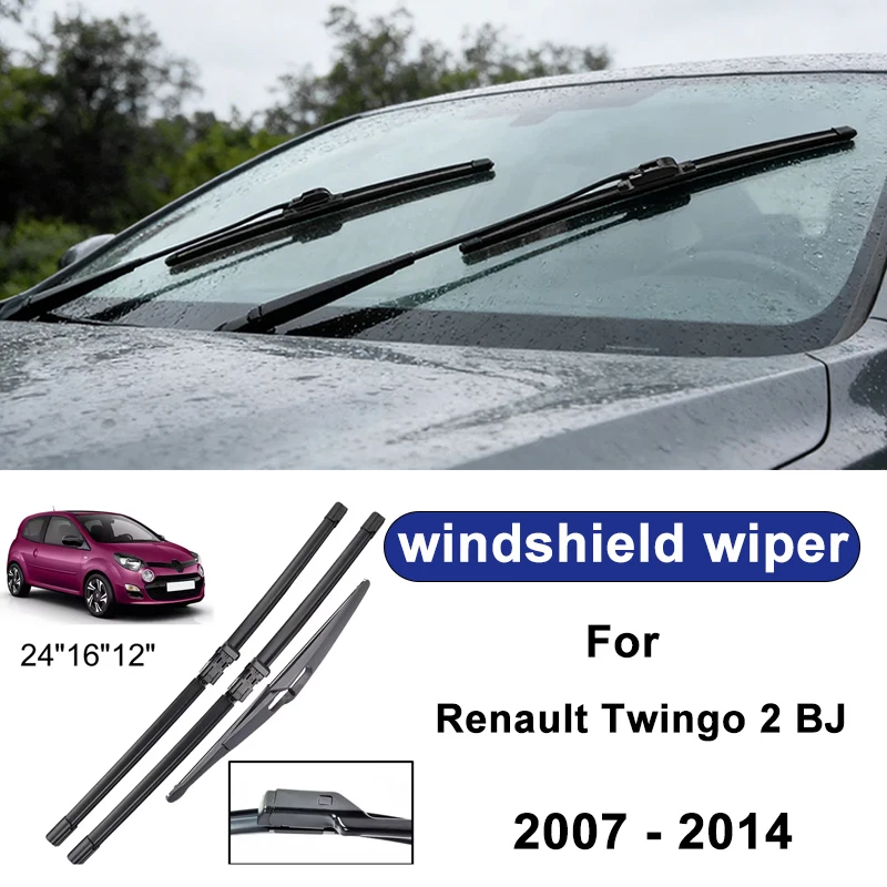 For Renault Twingo 2 BJ 2007-2014 car windshield front/rear wipers, silent wiper blades,car blade brush accessories
For Renault Twingo 2 BJ 2007-2014 car windshield front/rear wipers, silent wiper blades,car blade brush accessories