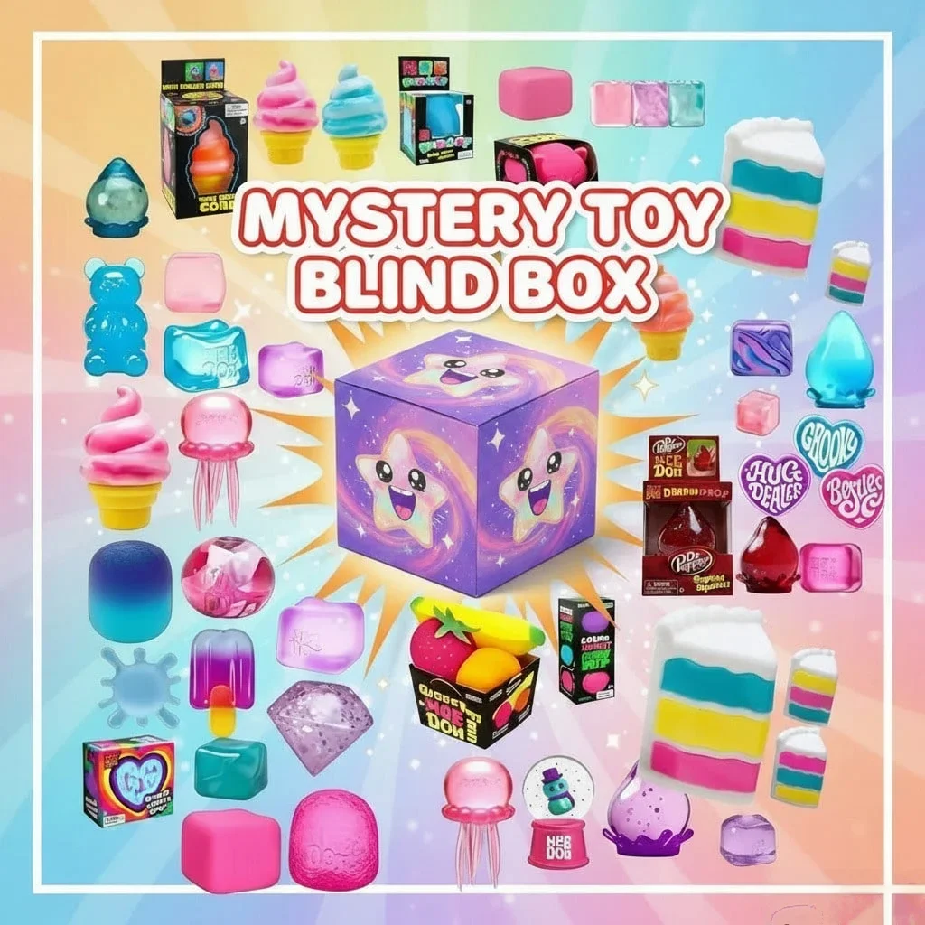 1Pc Squishy Blind Box Mystery Pack, Random Kawaii Squeeze Toy, Cute Stress Relief Fidget Sensory for Kids Adults Desk Decor Gift
1Pc Squishy Blind Box Mystery Pack, Random Kawaii Squeeze Toy, Cute Stress Relief Fidget Sensory for Kids Adults Desk Decor Gift