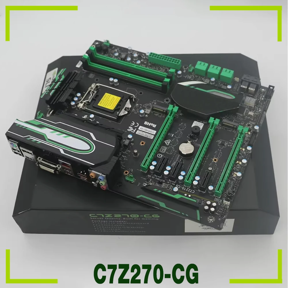 Материнская плата Z270 C7Z270-CG Большая плата ATX поддерживает жесткие диски U.2, 6 PCI-E3.0
Материнская плата Z270 C7Z270-CG Большая плата ATX поддерживает жесткие диски U.2, 6 PCI-E3.0
