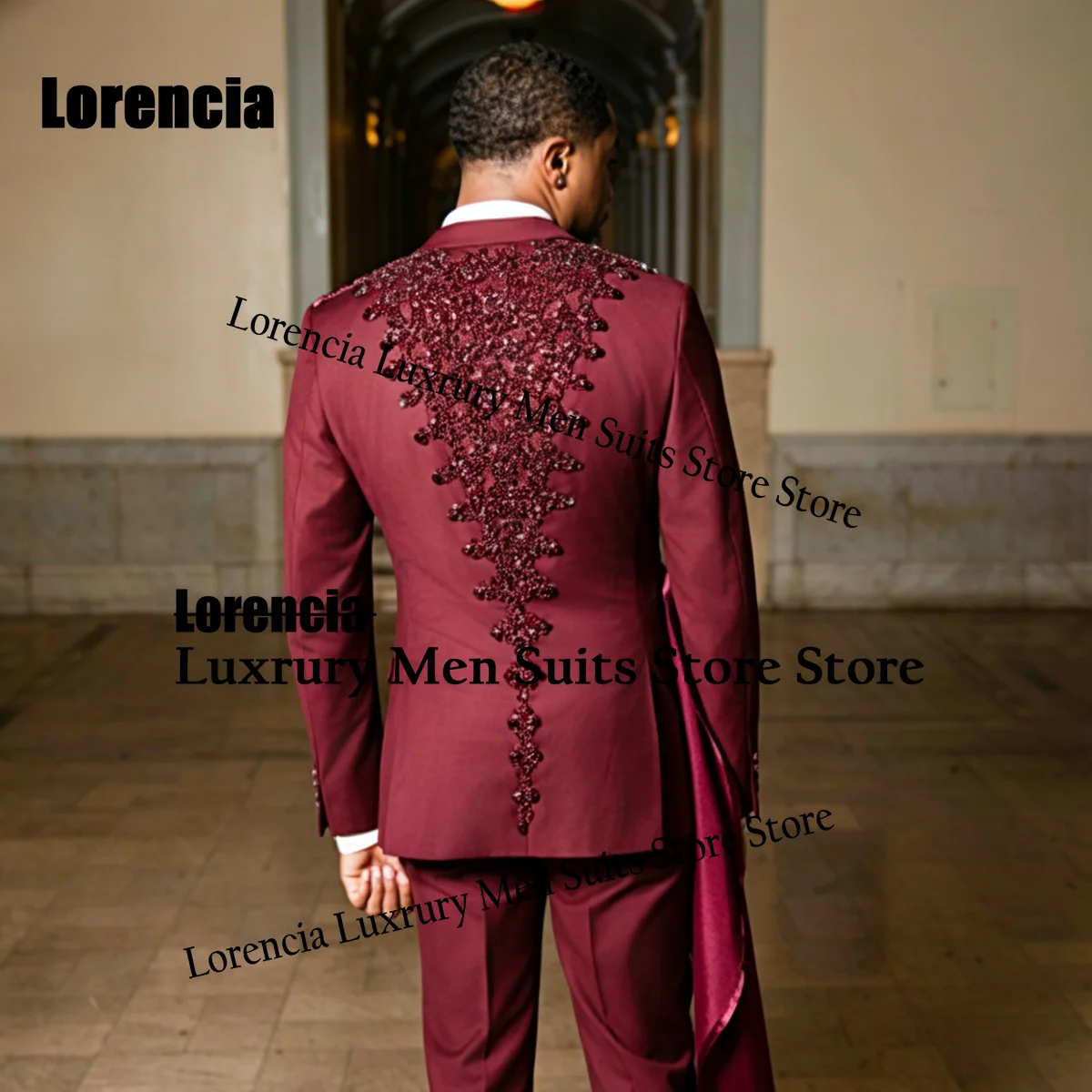 Luxury Crystal Paillette Suit For Men Customized Groom Party Male Blazer 2 Piece Set Simple Slim Fit Tuxedos Wedding Ropa Hombre
Luxury Crystal Paillette Suit For Men Customized Groom Party Male Blazer 2 Piece Set Simple Slim Fit Tuxedos Wedding Ropa Hombre