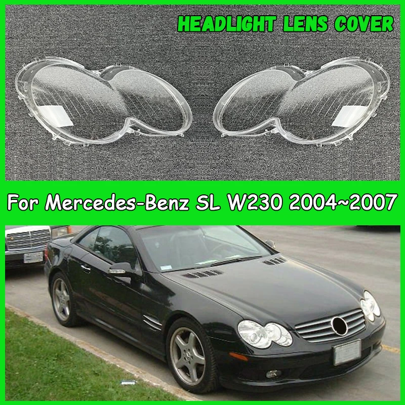 Для Mercedes-Benz SL W230 2004-2007 автомобильная фара, крышка объектива, абажур, крышка фары, автомобильные аксессуары
Для Mercedes-Benz SL W230 2004-2007 автомобильная фара, крышка объектива, абажур, крышка фары, автомобильные аксессуары