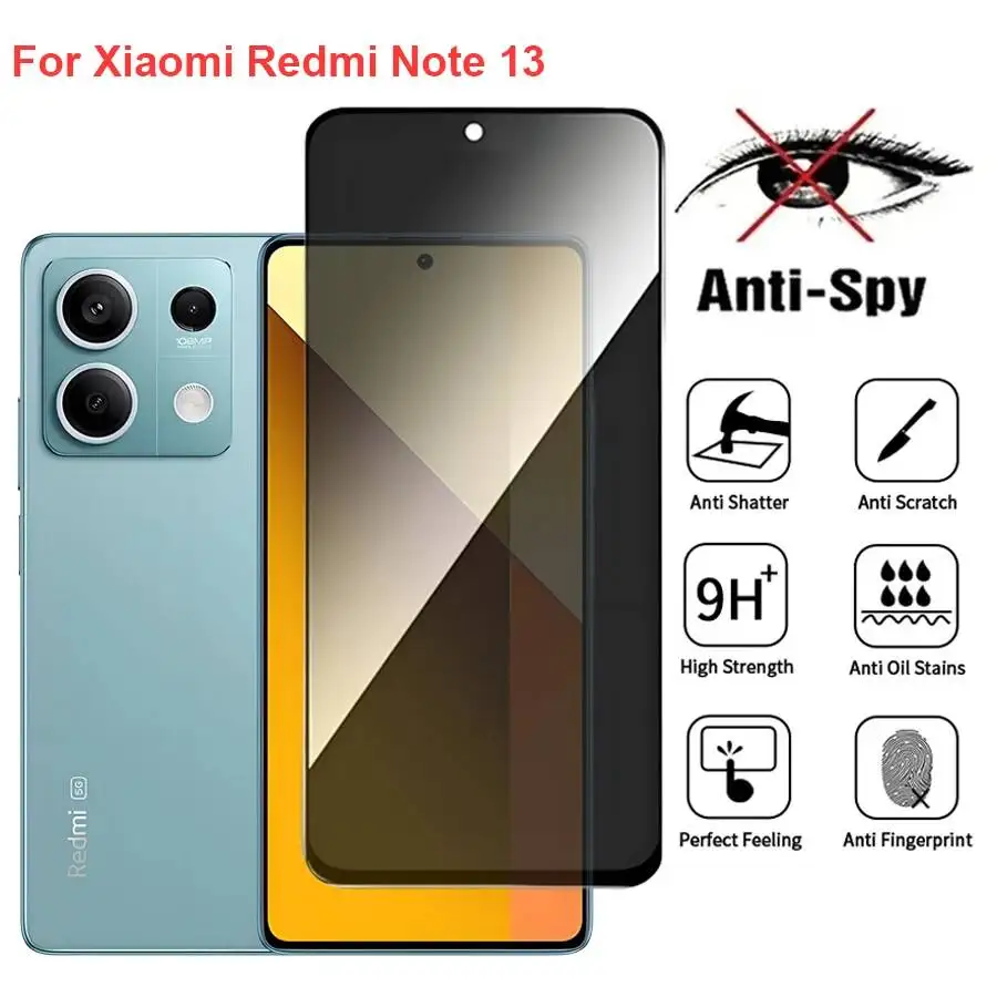 For Xiaomi Note 13 Anti Spy Privacy Tempered Glass Screen Protector Compatible For Redmi Note13 Phone Film
For Xiaomi Note 13 Anti Spy Privacy Tempered Glass Screen Protector Compatible For Redmi Note13 Phone Film