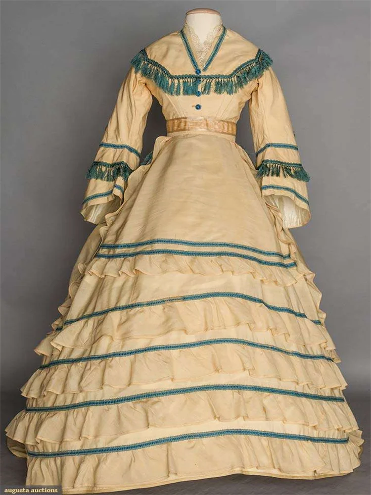 Викторианский послеобеденный костюм 1860-х годов, Ренессанс, королевский двор, благородная герцогиня, прогулочная суета, историческое бальное платье для чаепития
Викторианский послеобеденный костюм 1860-х годов, Ренессанс, королевский двор, благородная герцогиня, прогулочная суета, историческое бальное платье для чаепития
