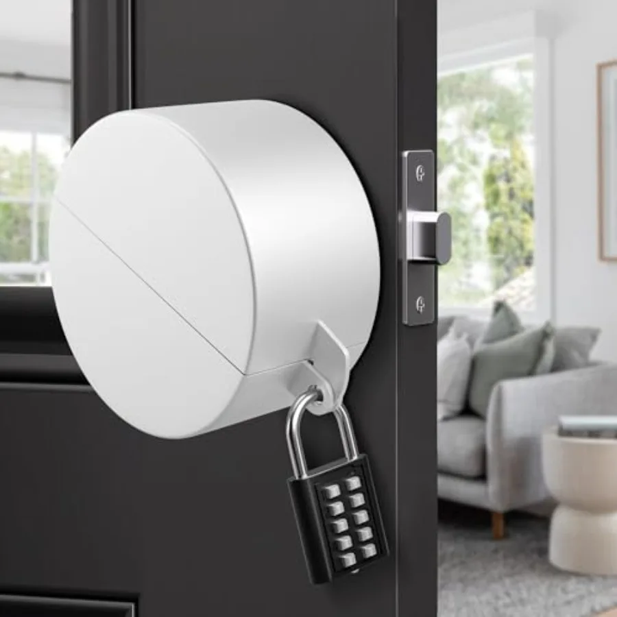 Door Knob Cover Lock with Combination Padlock, Child Proof Door Knob Covers, Door Knob Lockout Device for Dementia Elderly Safe
Door Knob Cover Lock with Combination Padlock, Child Proof Door Knob Covers, Door Knob Lockout Device for Dementia Elderly Safe