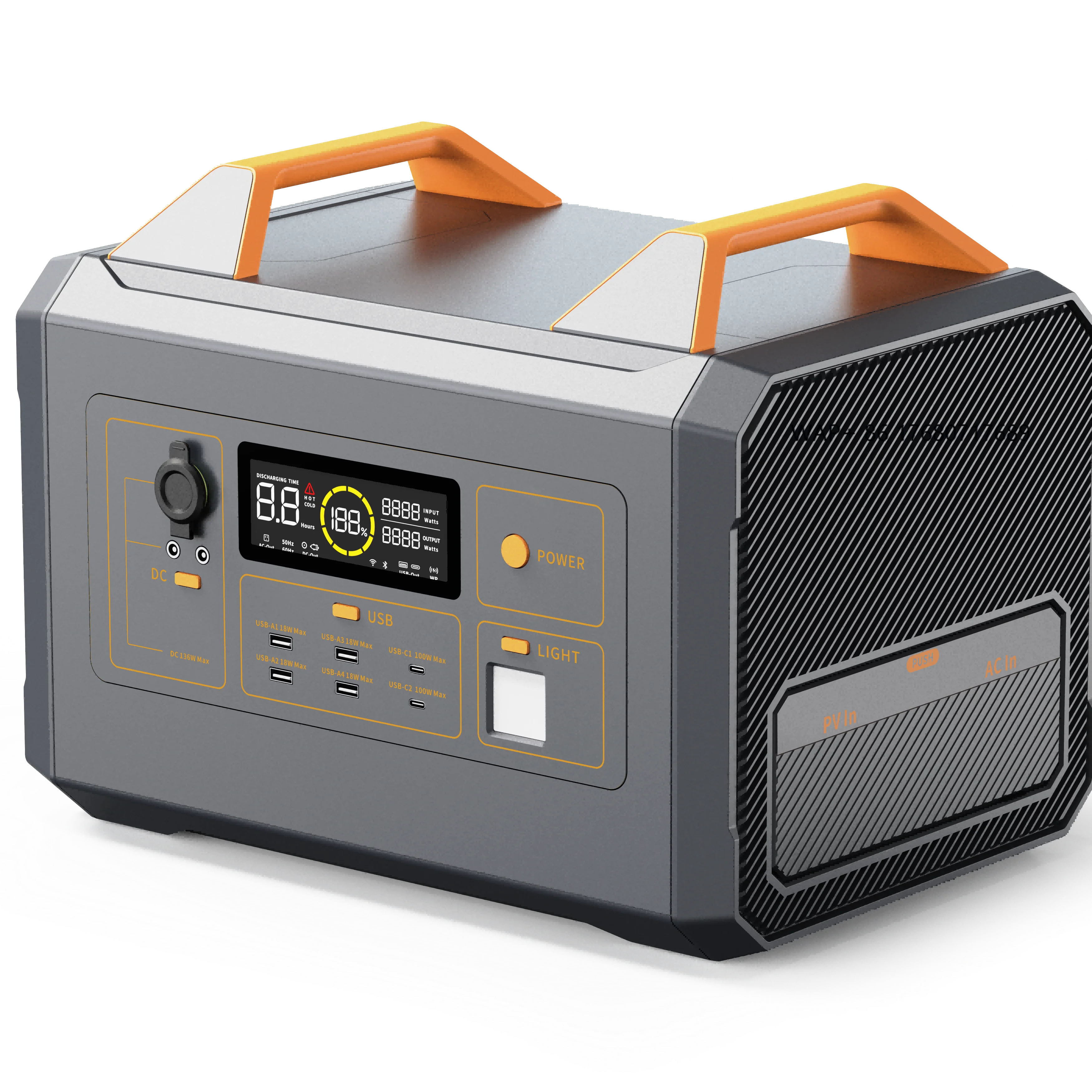 2200W Portable Power Station 2016Wh LiFePo4 Battery Energy Storage Outdoor Backup 2200W Solar Power Bank Station Generator
2200W Portable Power Station 2016Wh LiFePo4 Battery Energy Storage Outdoor Backup 2200W Solar Power Bank Station Generator