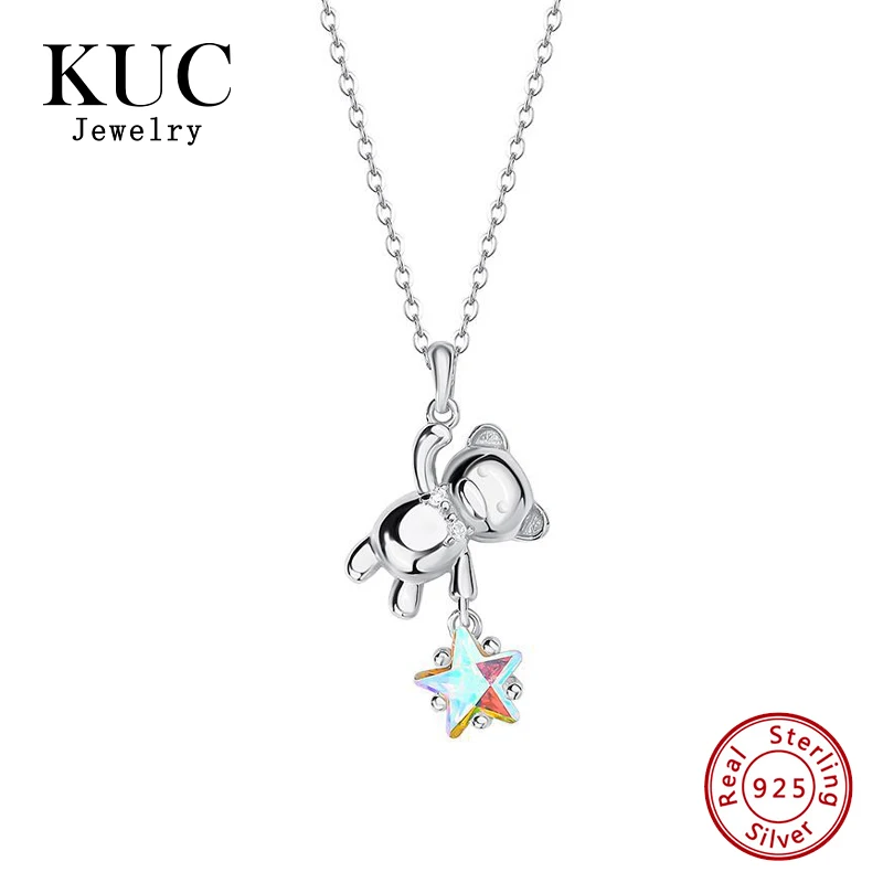 Hot Sales Fashion Cute Trendy 925 Sterling Silver 18k Gold Plated Fine Jewelry Bear Star Zircon Pendant Necklaces for Girls
Hot Sales Fashion Cute Trendy 925 Sterling Silver 18k Gold Plated Fine Jewelry Bear Star Zircon Pendant Necklaces for Girls