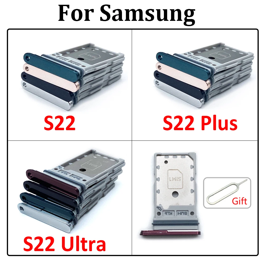 Dual SIM Card Tray Slot Holder Adapter Accessories For Samsung S22 / S22 Plus / S22 Ultra
Dual SIM Card Tray Slot Holder Adapter Accessories For Samsung S22 / S22 Plus / S22 Ultra