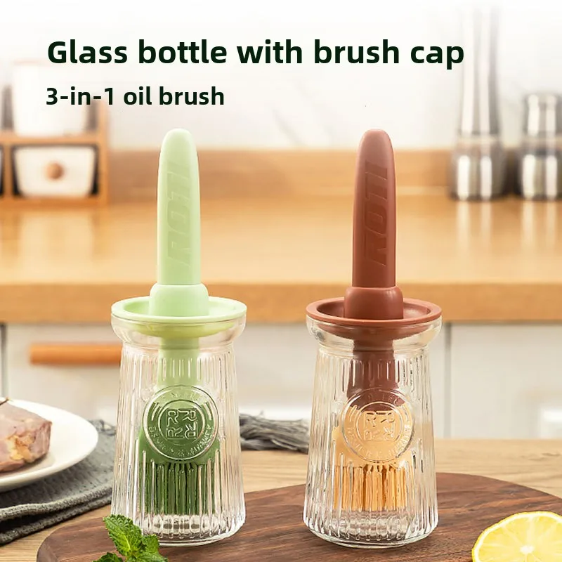 Integrated oil brush with bottle high temperature resistant oil bottle food grade kitchen barbecue special silicone oil brush
Integrated oil brush with bottle high temperature resistant oil bottle food grade kitchen barbecue special silicone oil brush