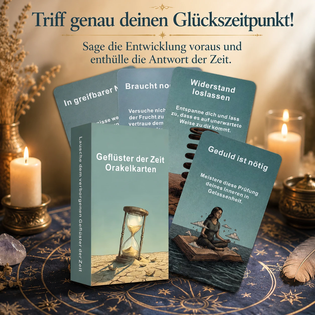 German Oracle Cards, 54 Time-Related Tarot Cards, Divination Tool, Event Outcome Prediction, Spiritual Guidance, Perfect Gift
German Oracle Cards, 54 Time-Related Tarot Cards, Divination Tool, Event Outcome Prediction, Spiritual Guidance, Perfect Gift