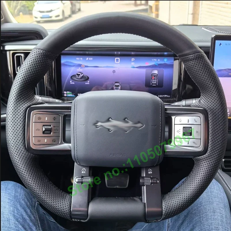 DIY Hand-Stitched Non-slip Durable PU Leather Car Steering Wheel Cover for Formula Leopard 5 2023-2024 Interior Accessories
DIY Hand-Stitched Non-slip Durable PU Leather Car Steering Wheel Cover for Formula Leopard 5 2023-2024 Interior Accessories