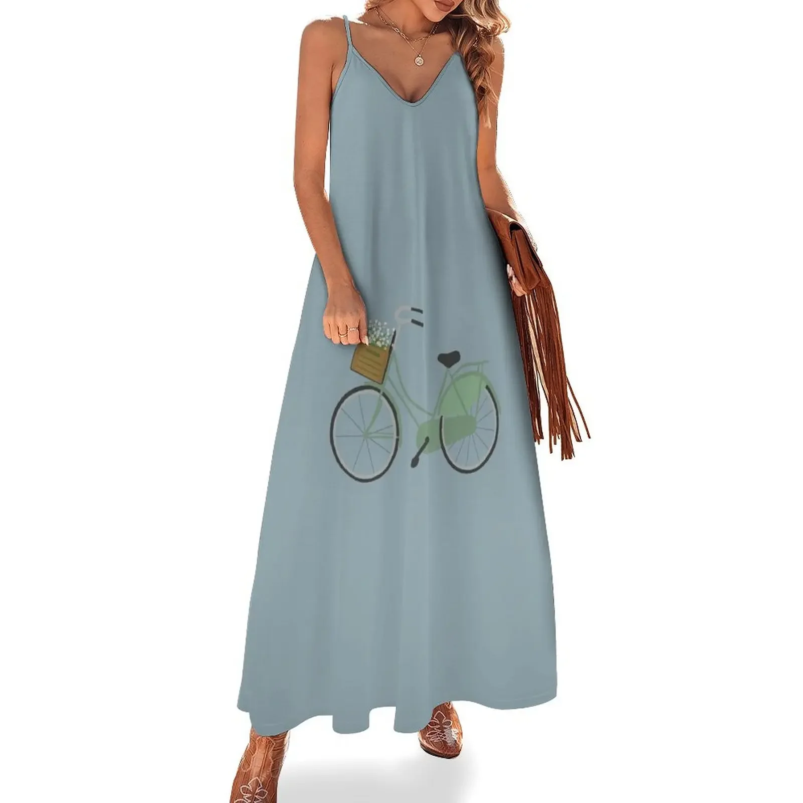 Bicycle flowers in basket blue Sleeveless Dress Womens dresses elegant women's sets dress summer 2025 women Dress
Bicycle flowers in basket blue Sleeveless Dress Womens dresses elegant women's sets dress summer 2025 women Dress