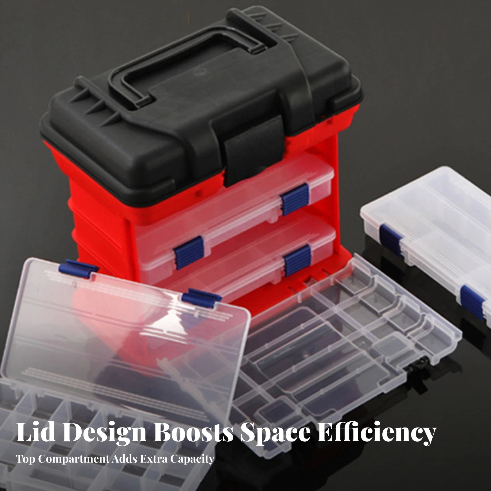 Multi-Drawer Tackle Box Front Latch Fishing Tackle Box Portable Container Five-Layer
Multi-Drawer Tackle Box Front Latch Fishing Tackle Box Portable Container Five-Layer