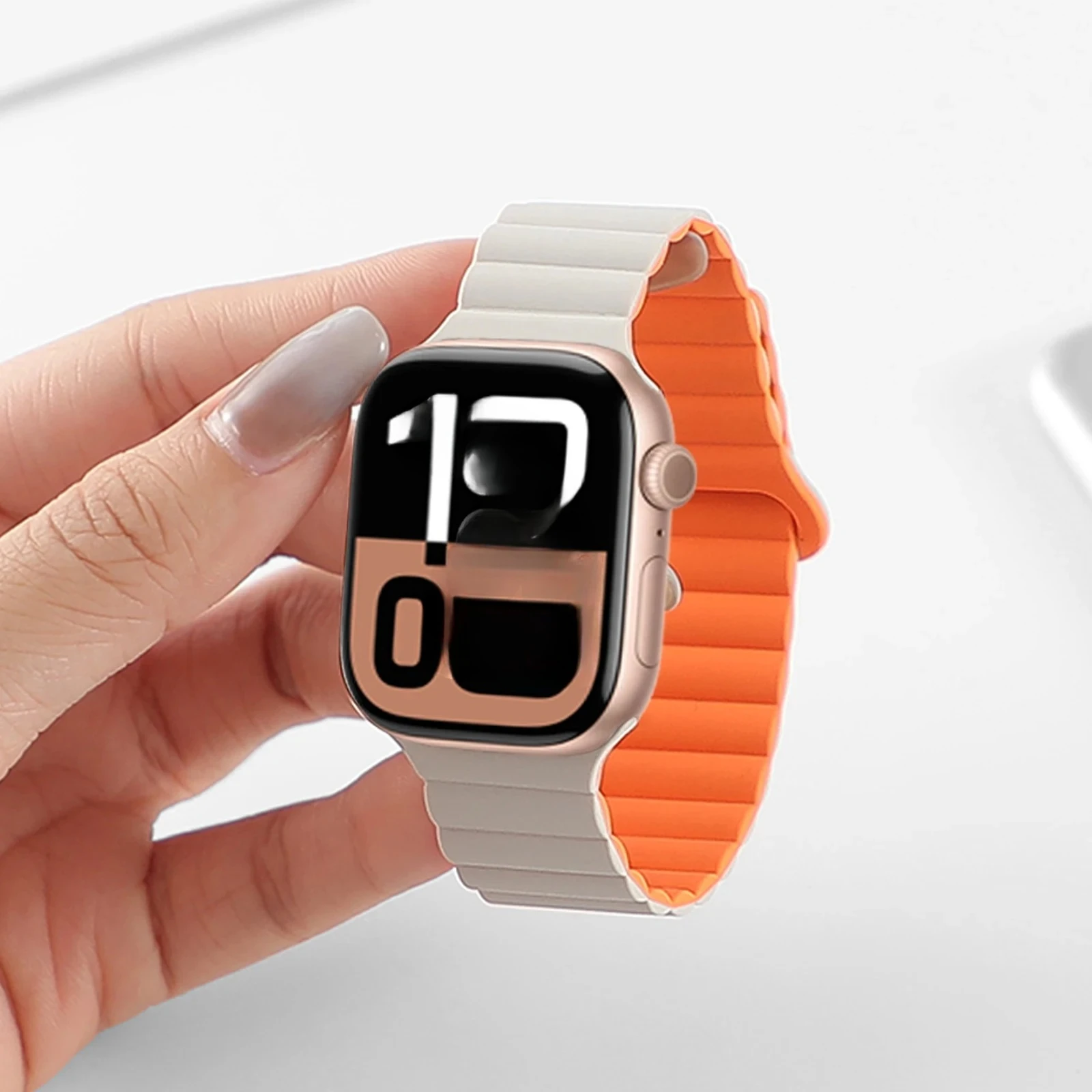 Magnetic Strap Watch Band 40mm 45mm 46mm 44 mm 41mm 49mm 42 38 Silicone Bracelet iWatch series 8 SE 6 7 8 9 10 Ultra 2
Magnetic Strap Watch Band 40mm 45mm 46mm 44 mm 41mm 49mm 42 38 Silicone Bracelet iWatch series 8 SE 6 7 8 9 10 Ultra 2