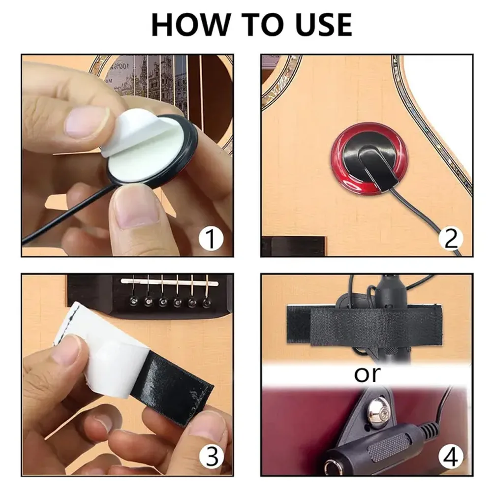 Ukulele 4-String Contact Pickup, Piezo Transducer Soundhole Pickup Acoustic Instrument Pickup
Ukulele 4-String Contact Pickup, Piezo Transducer Soundhole Pickup Acoustic Instrument Pickup