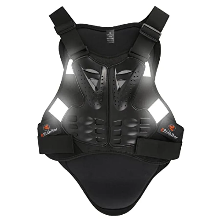 Chest Protector Motorcycle Dirt Bike Gear Body Armor Vest Spine Back Protector for Motocross Off-Road Riding with Reflective De
Chest Protector Motorcycle Dirt Bike Gear Body Armor Vest Spine Back Protector for Motocross Off-Road Riding with Reflective De