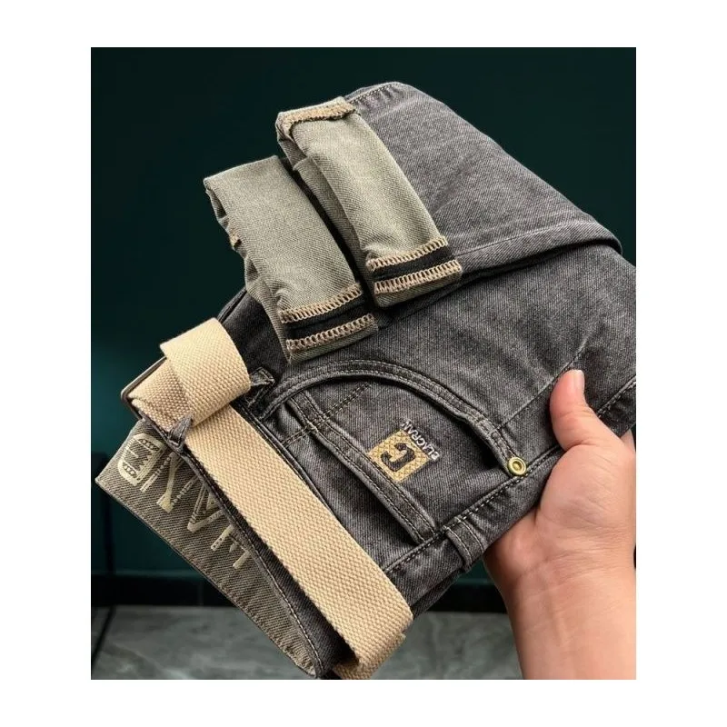 Man Original High-end Trendy Brand Men's Spring Autumn New Elastic Water Wash Gray Slim Embroidered Cowboys Pants Cargo Jeans
Man Original High-end Trendy Brand Men's Spring Autumn New Elastic Water Wash Gray Slim Embroidered Cowboys Pants Cargo Jeans
