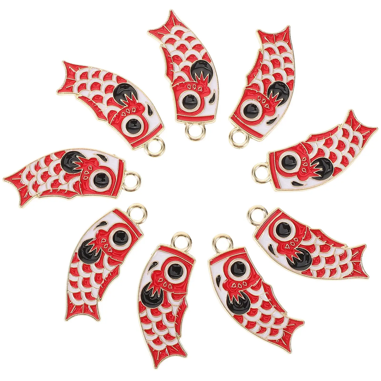 10 Pcs Carp Fish Pendant Charm Jewelry Accessories Red Color DIY Koinobori Hanging Decor Lightweight Compact Size Perfect
10 Pcs Carp Fish Pendant Charm Jewelry Accessories Red Color DIY Koinobori Hanging Decor Lightweight Compact Size Perfect