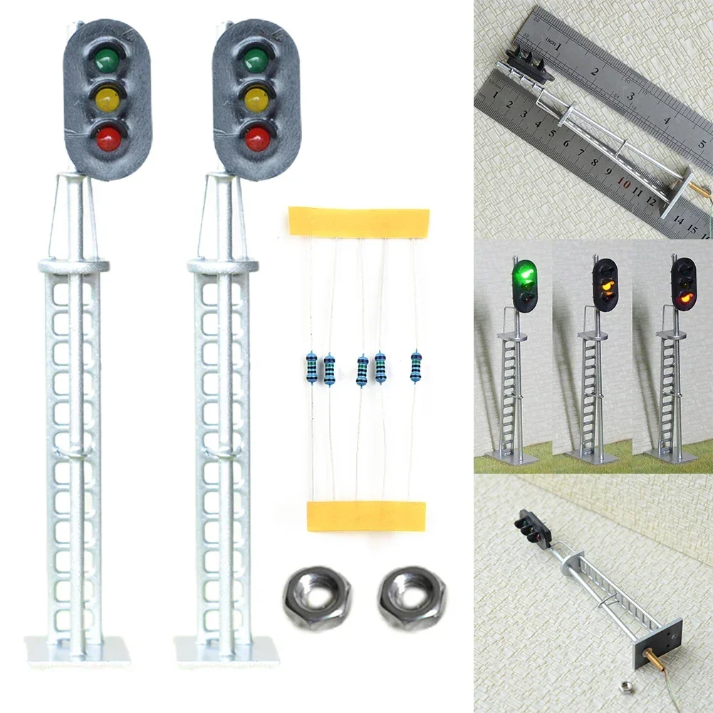 2pcs O Scale Model Train Block Signals 3 Aspects Railway LED Light Red Yellow Green Block Signal Traffic
2pcs O Scale Model Train Block Signals 3 Aspects Railway LED Light Red Yellow Green Block Signal Traffic