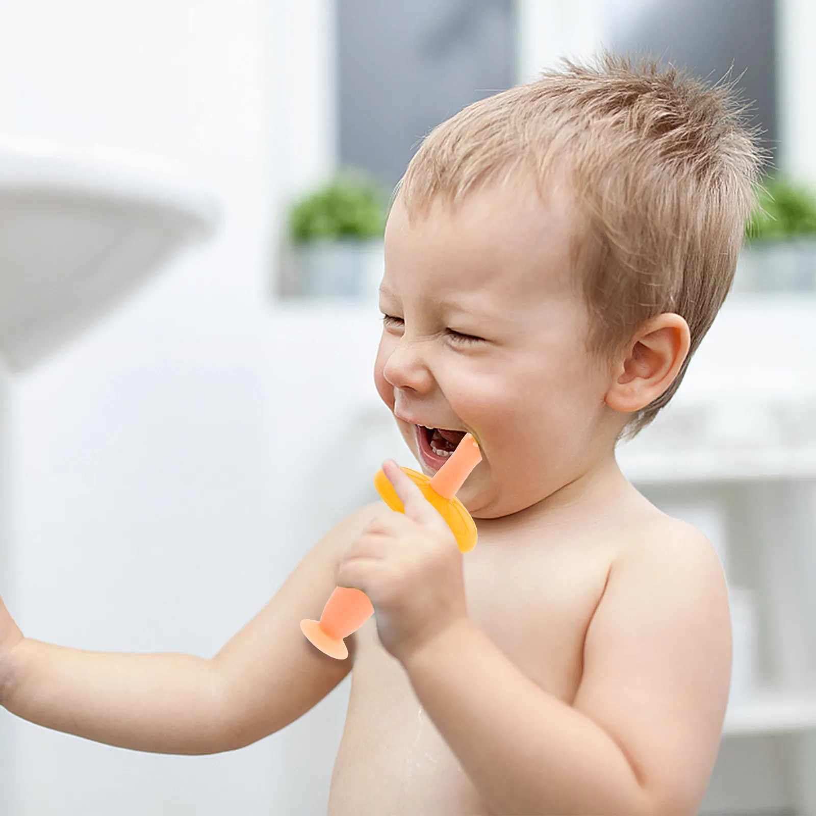 1Set Premium Silicone Infant Toothbrush Flexible Soft Bristle for Newborns Toddlers Oral Hygiene Boil-Sterilizable Safe
1Set Premium Silicone Infant Toothbrush Flexible Soft Bristle for Newborns Toddlers Oral Hygiene Boil-Sterilizable Safe