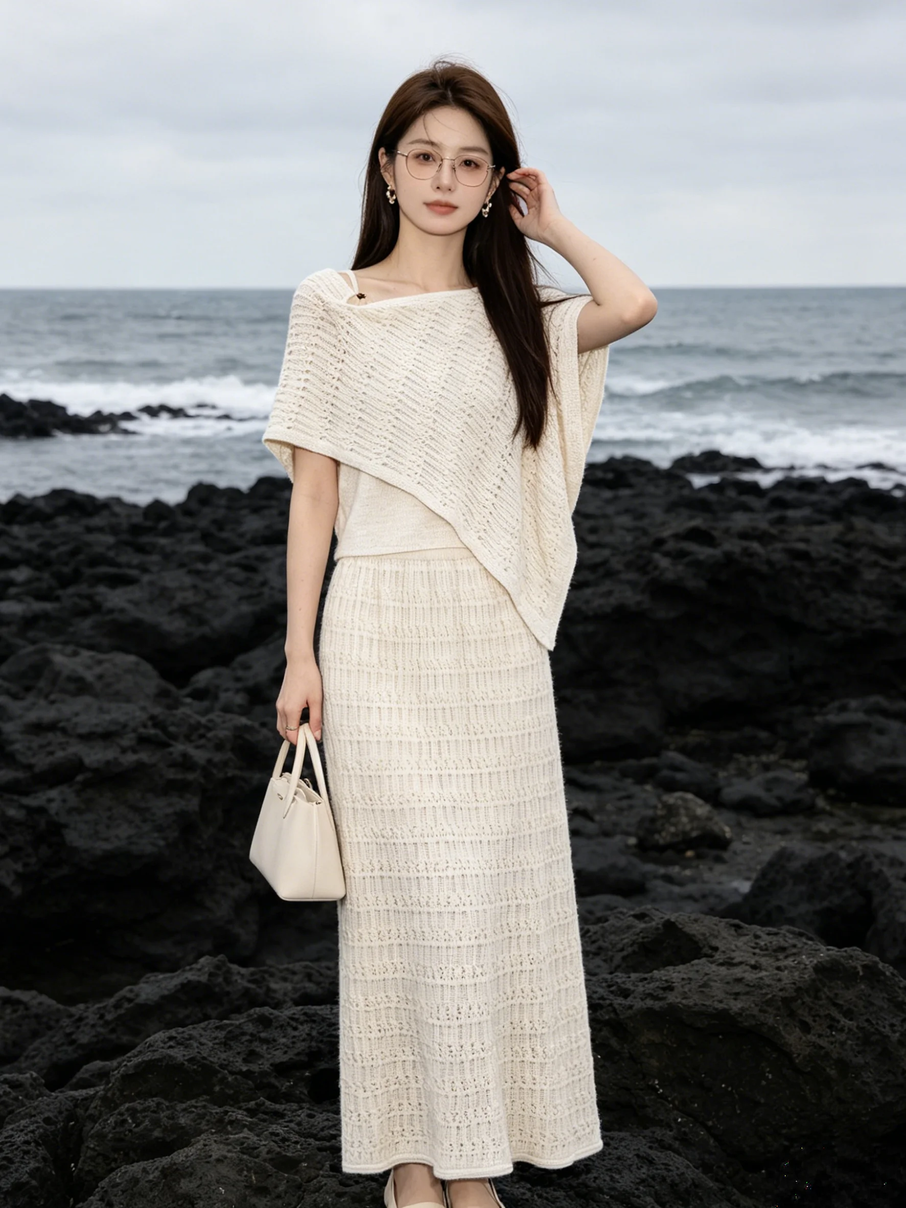 Elegant Summer Knitted Shawl Hollow out Vest Gentle Wind Half Skirt Set Design Sensation Lightweight Luxury Style Breathable ...
Elegant Summer Knitted Shawl Hollow out Vest Gentle Wind Half Skirt Set Design Sensation Lightweight Luxury Style Breathable ...