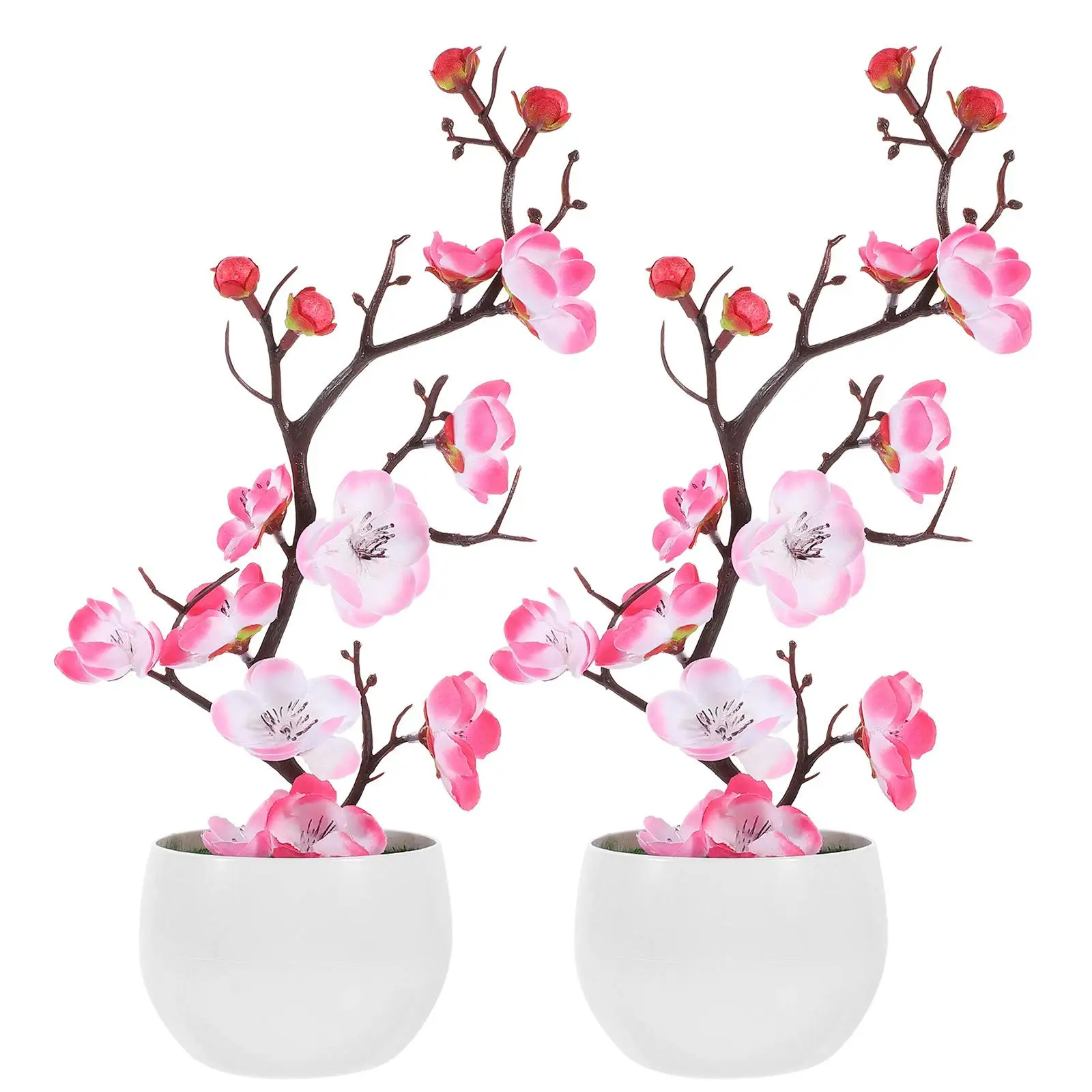 2 Pcs Simulated Plum Blossom Ornaments Potted Flowers Bonsai Artificial Fake Faux Pink Baby
2 Pcs Simulated Plum Blossom Ornaments Potted Flowers Bonsai Artificial Fake Faux Pink Baby
