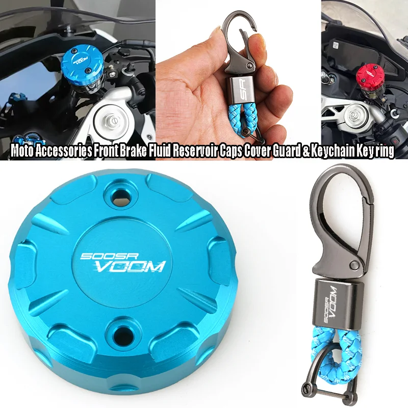 Fit For CFMOTO 500SR Voom 500SR Voom500 500 SR Moto Accessories Front Brake Fluid Reservoir Caps Guard & Keychain Key Ring
Fit For CFMOTO 500SR Voom 500SR Voom500 500 SR Moto Accessories Front Brake Fluid Reservoir Caps Guard & Keychain Key Ring