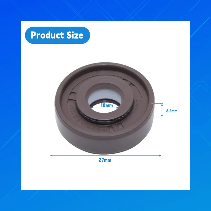 Fit for 03931063-315, 2120338 Carter fuel pump HLPS style oil seal,Size:10x27x8.5mm, DMHUI High-quality FKM+PTFE oil seal,
Fit for 03931063-315, 2120338 Carter fuel pump HLPS style oil seal,Size:10x27x8.5mm, DMHUI High-quality FKM+PTFE oil seal,