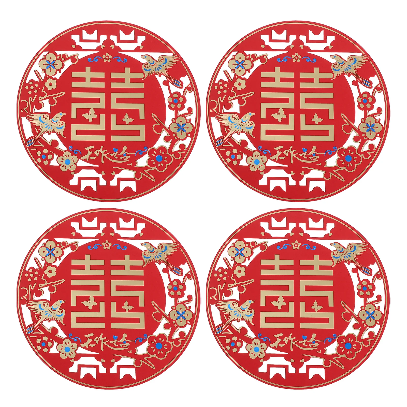 4Pairs Traditional Chinese Wedding Paper Cutting Window Stickers Magpie Door Decals Wedding Party Decorations Home Festival Use
4Pairs Traditional Chinese Wedding Paper Cutting Window Stickers Magpie Door Decals Wedding Party Decorations Home Festival Use