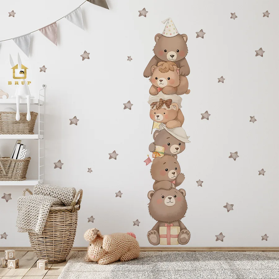Cartoon Animal Height Ruler Wall Stickers For Children's Room Waterproof Removable PVC Kids Room Kindergarten Home Decoration
Cartoon Animal Height Ruler Wall Stickers For Children's Room Waterproof Removable PVC Kids Room Kindergarten Home Decoration
