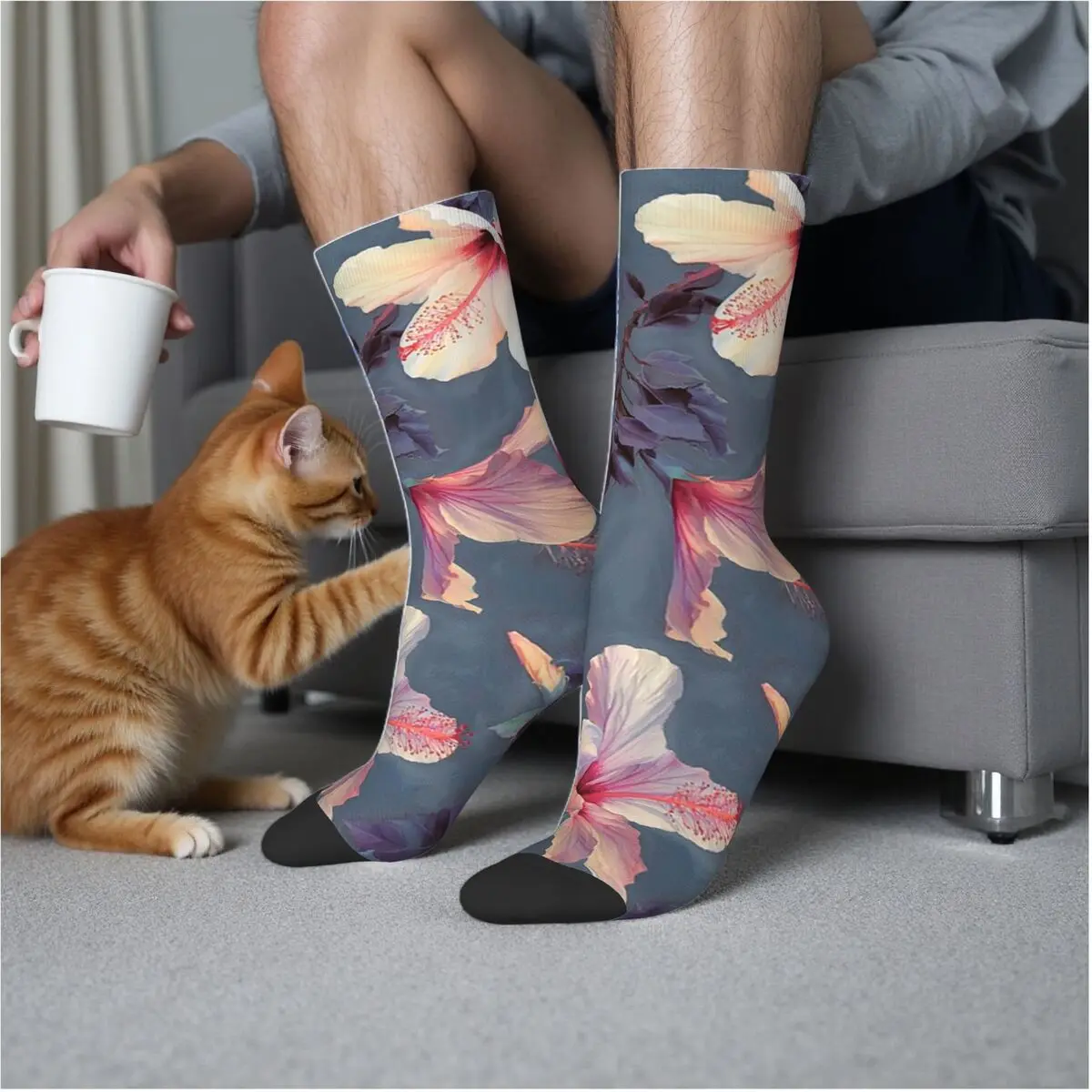 Бабочки и цветы гибискуса - носки с расписным узором, впитывающие пот чулки в стиле Харадзюку, всесезонные длинные носки, аксессуары
Бабочки и цветы гибискуса - носки с расписным узором, впитывающие пот чулки в стиле Харадзюку, всесезонные длинные носки, аксессуары