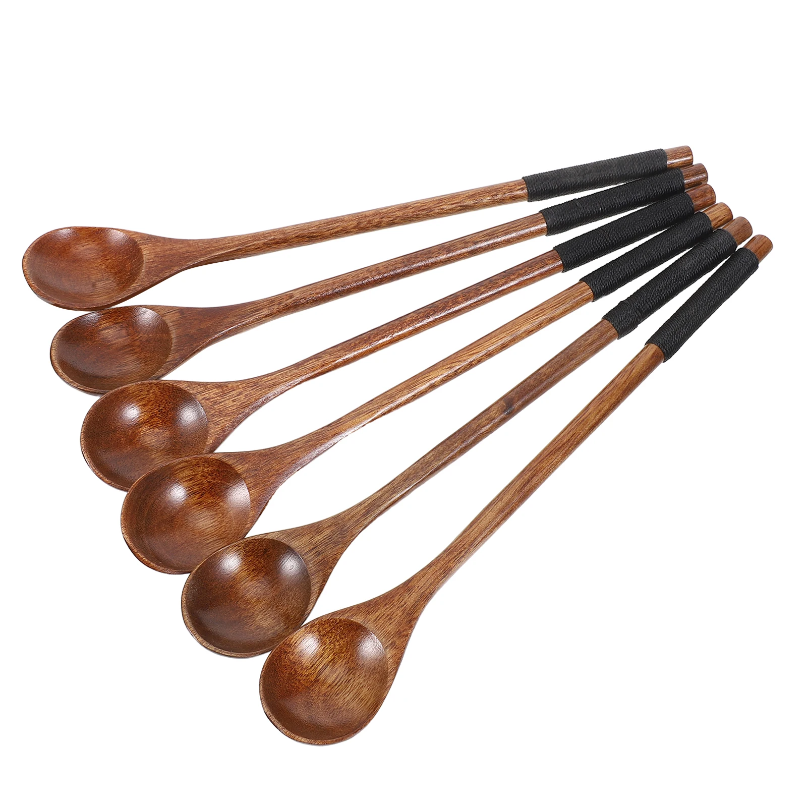 6pcs 8 Inch Long Handle Wooden Coffee Natural Wood Mixing Spoons For Tea Honey Soup Sugar Japanese Style Stirring Spoons
6pcs 8 Inch Long Handle Wooden Coffee Natural Wood Mixing Spoons For Tea Honey Soup Sugar Japanese Style Stirring Spoons