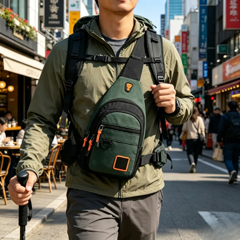 Stylish Men Waterproof Crossbody Chest Bag, Durable Lightweight Sling Shoulder Bag for Daily Travel Outdoor Sports Use
Stylish Men Waterproof Crossbody Chest Bag, Durable Lightweight Sling Shoulder Bag for Daily Travel Outdoor Sports Use