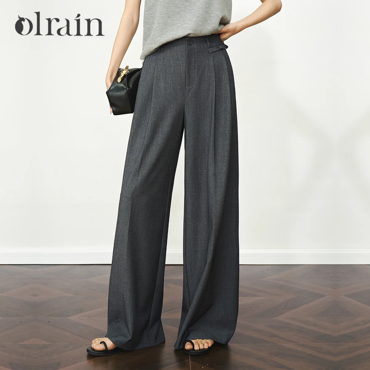 OLrain Women's Black Dress Pants 2025 Office Ladies Casual High Waist Wide Leg Draped Straight Long Trousers Woman O57XK99300
OLrain Women's Black Dress Pants 2025 Office Ladies Casual High Waist Wide Leg Draped Straight Long Trousers Woman O57XK99300