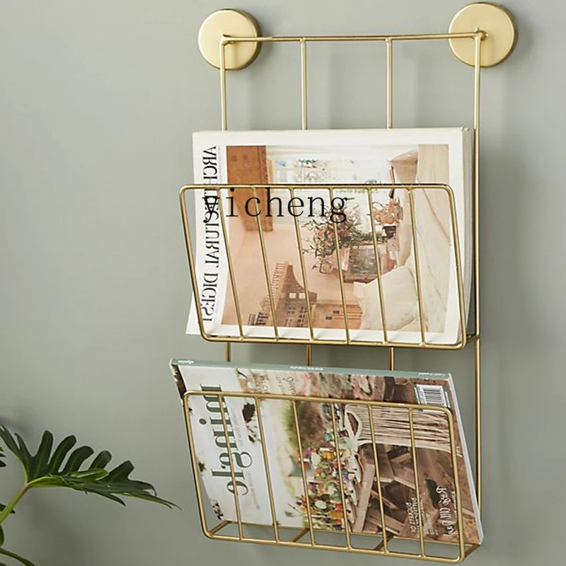 ZC Nordic wrought iron living room wall shelf wall shelf book and magazine shelf
ZC Nordic wrought iron living room wall shelf wall shelf book and magazine shelf
