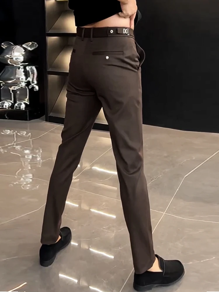 Мужские повседневные брюки Slim Fit для бизнеса, осенне-зимние, новые, модные, элегантные, в европейском стиле, цвета хаки
Мужские повседневные брюки Slim Fit для бизнеса, осенне-зимние, новые, модные, элегантные, в европейском стиле, цвета хаки