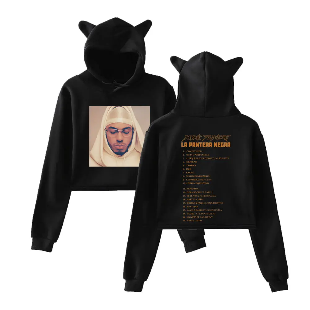Myke Towers Merch Hoodies Sweatshirt for Girls Cat Ear Crop Pullover Printed Casual Clothes
Myke Towers Merch Hoodies Sweatshirt for Girls Cat Ear Crop Pullover Printed Casual Clothes
