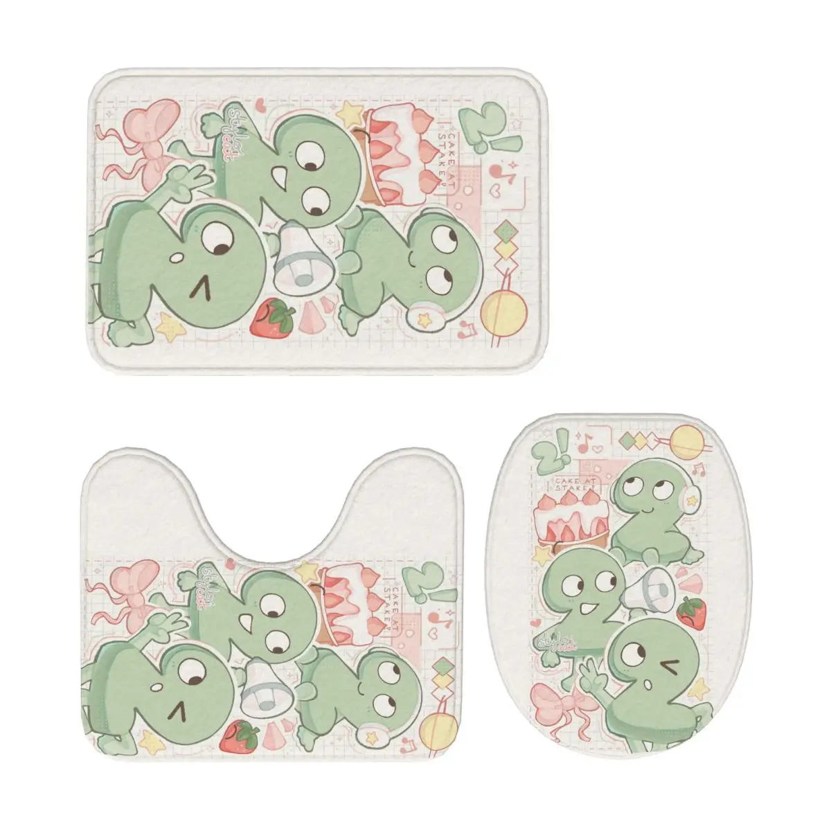 Два Tpot BFDI, 3 шт., коврик для ванной, набор для ванной комнаты, крышка для унитаза, домашний декор, нескользящий ковер, напольный коврик
Два Tpot BFDI, 3 шт., коврик для ванной, набор для ванной комнаты, крышка для унитаза, домашний декор, нескользящий ковер, напольный коврик