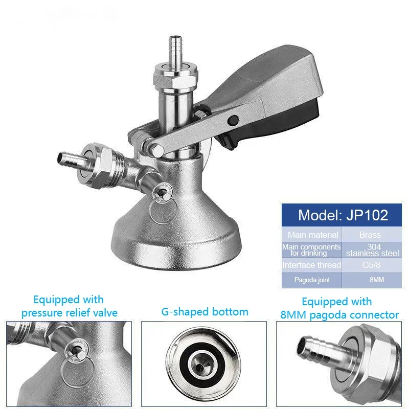 With Pressure Relief Valve Distributor Plate Type Well G-type Barrel Distributor Stainless Steel Beer Distributor
With Pressure Relief Valve Distributor Plate Type Well G-type Barrel Distributor Stainless Steel Beer Distributor
